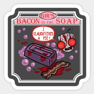 Bloody Gir's Handmade Bacon in the Soap Sticker